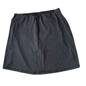 Flexees Black A-Line Knee-Length Skirt for Work